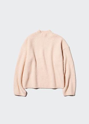 Светр uniqlo з топової пряжі суфле soufflé yarn mock neck jumper