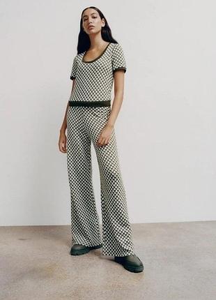 Жаккардовий топ джемпер кофтинка zara