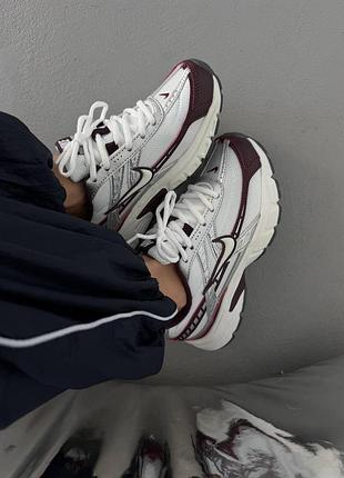 😍 жіночі кросівки nike initiator | white / burgundy (10)