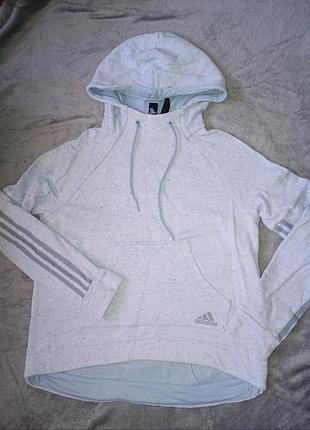 Спортивная кофта adidas, для женщин, нежно голубого цвета, размер s