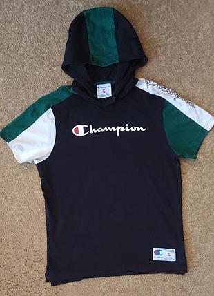 Футболка-худи champion с капюшоном s-m