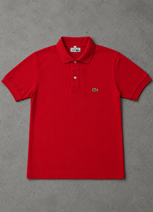 Дитяче вінтажне оригінальне червоне поло chemise lacoste (made in france) - 12