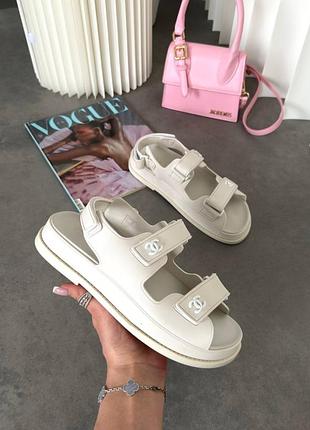 Chanel ''dad"" sandals beige premium