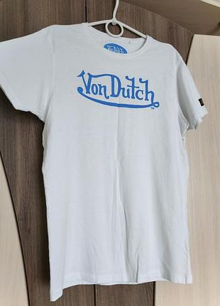 Винтажная футболка von dutch оригинал м футболка von dutch kustom kulture deus allsaint