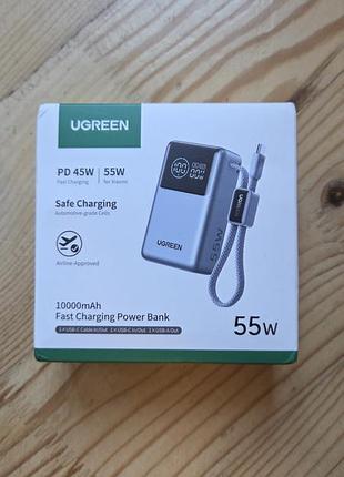 Повербанк ugreen 55w 10000mah with screen