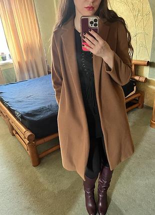 Пальто zara, camel 🤎