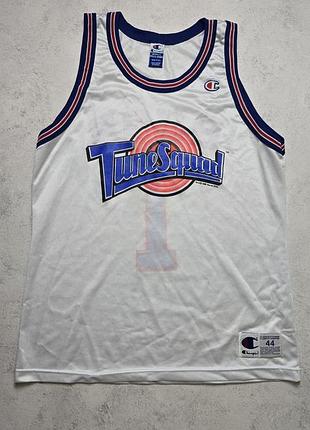 Баскетбольна майка  vintage 1996 champion space jam tune squad bugs bunny #1 jersey