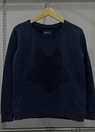 Женский хлопковый свитшот zadig & voltaire из линейки flint bis ,размер l