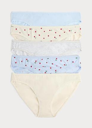 Набор женских трусов 5 штук marks & spencer р-р 10,12,14 трусы модель бикини