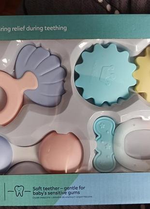 Набір canpol babies pastel від 0+ років брязкальця та гризунці