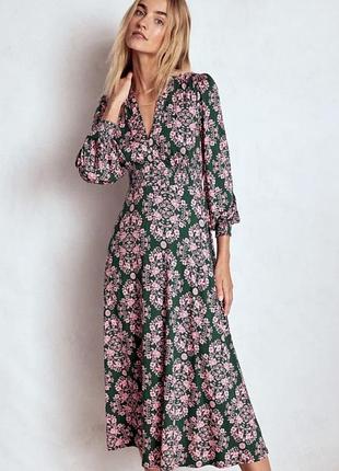 Сукня boden ivy smocked dress р.s віскоза