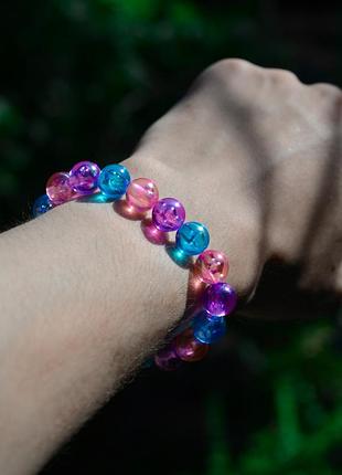 Браслет bisexual бусини 10 мм.  lgbtk+