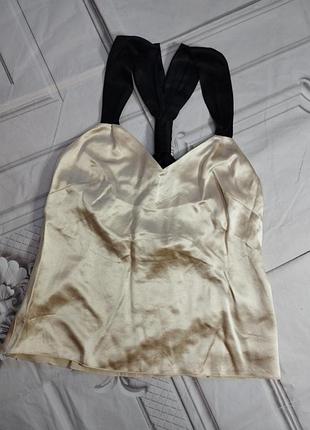 Топ с бантом шелк h&amp;m studio