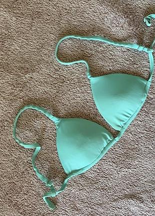 Верх від купальника safarova lingerie розмір s жіночий бірюзовий з трикутними чашками