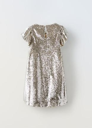 Платье zara с пайетками. 2