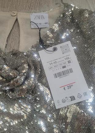 Платье zara с пайетками. 5