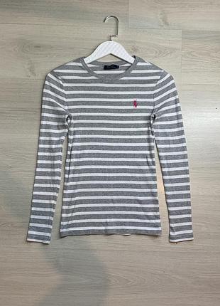 Жіночий легкий котоновий светр polo ralph lauren оригінал бавовняний джемпер premium casual preppy базовий розмір s / ua 44–46 чудовий стан
