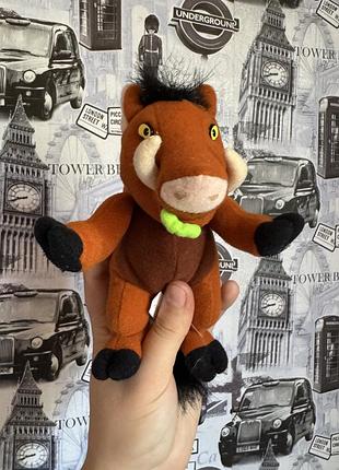 М'яка іграшка — вінтажний плюшевий пумба (pumbaa) з мультфільму «король лев» від disney (випуску 1990-х років, зокрема серії міні-іграшок з бобами