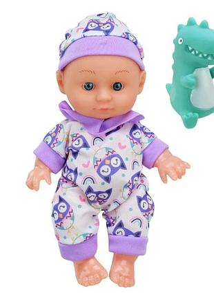 Дитяча лялька-пупс "cute baby" hx623-5/7 з іграшкою фіолетовий