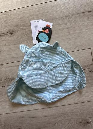 Летняя панама в полоску m&s 3-6 лет / 116 см  upf 50 +