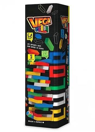 Дитяча настільна гра дженга "vega color" gvc-01u різнобарвна