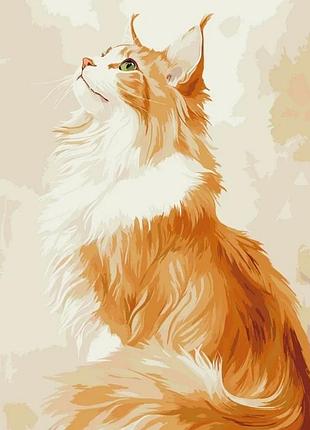 Картина за номерами "рудий мейн-кун" ©arttem_illustration 11704-ac 40х50 см