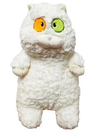М'яка іграшка "товстий кіт" k15214, 40 см білий