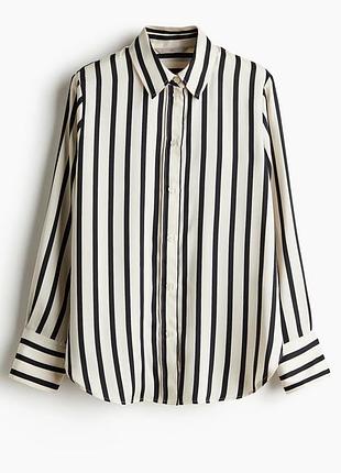 Жіноча сорочка в смужку. h&m стан ідеальний. розмір м