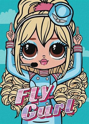 Картина за номерами "l.o.l. surprise! o.m.g. fly gurl" kho6275, 30х40 см