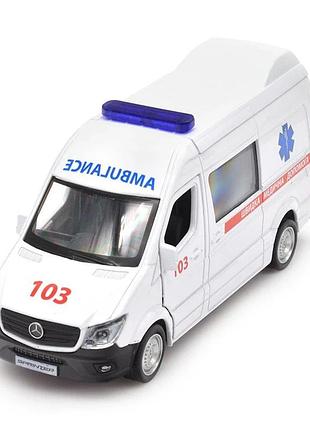 Автомодель "mercedes benz sprinter швидка допомога" technodrive 250344u 1:32