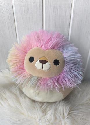 М'яка іграшка лев левчик левеня сквіш сквішмол squishmallows подушка антистрес