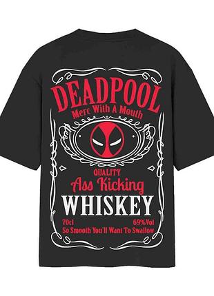 Футболка deadpool большой размер батал оверсайс