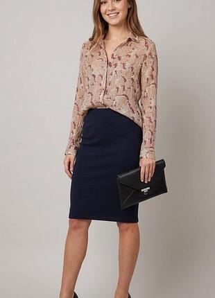 Женская блуза шелковая с длинным рукавом massimo dutti