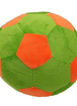 Дитяча м'яка іграшка м'яч футбольний мс 180402-01(green-orange)