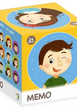 Дитяча настільна гра мемо "емоції" dodo 300144, 24 елемента