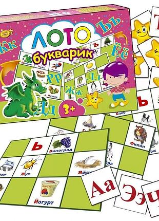Дитяча розвиваюча гра "лото. букварик" mkm0306 рос. мовою