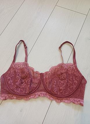 Intimissimi-85c-кружевной с шелком бюстгальтер на косточках