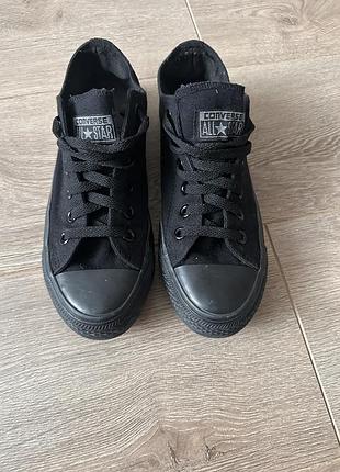 Кеди converse чорні 38 устілка 24,5