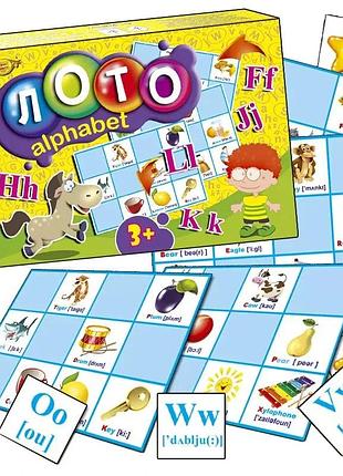 Настільна розвиваюча гра "лото alphabet" mkm0327 англ. мовою