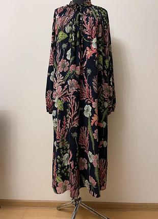 Сукня міді в квіти h&m