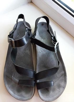 Шкіряні анатомічні сандалі inblu в стилі birkenstock (розмір 40)