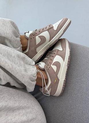 😍 жіночі кросівки nike sb dunk | malt / gold (6)