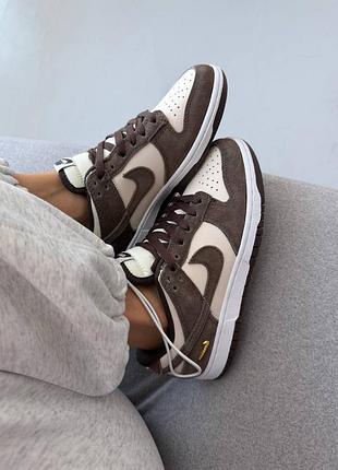 😍 жіночі кросівки nike sb dunk | pale ivory / baroque brown (6)
