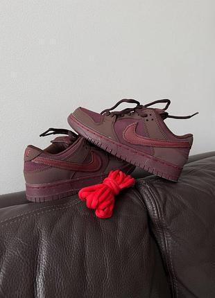 😍 женские кроссовки nike sb dunk | burgundy crush premium (7)