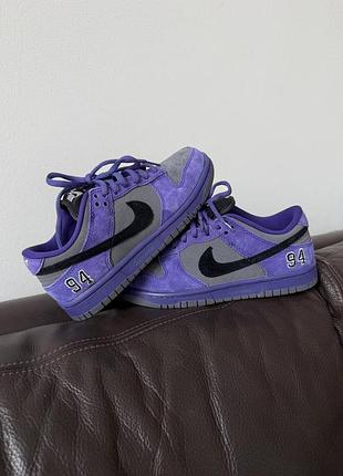😍 жіночі кросівки nike sb dunk | supreme ‘94 purple / grey premium (7)