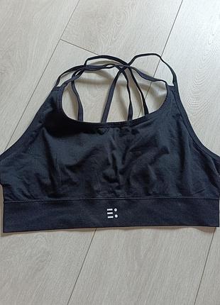 Чорний базовий топ спортивний f&f active l xl  80c 80d 85b 85c
