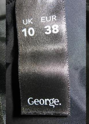 Платье черное модное обьемное приталеное с корсетом  george 10uk/38eur км0840 с кружевом из фатина10 фото