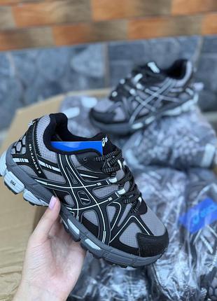 Чоловічі термо кросівки asics gel-kahana 8 сіро-чорні