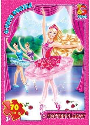 Дитячий пазл "barbie" ba003 плакат 70 елементів