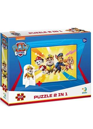 Дитячі пазли paw patrol "відчайдушна четвірка" dodo 200164 60 елементів, з фігуркою